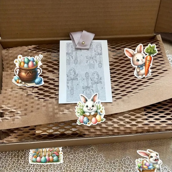 Easter Bunny & Easter Egg Stickers (50 Piece) SO SO CUTE! - Picture 4 of 5